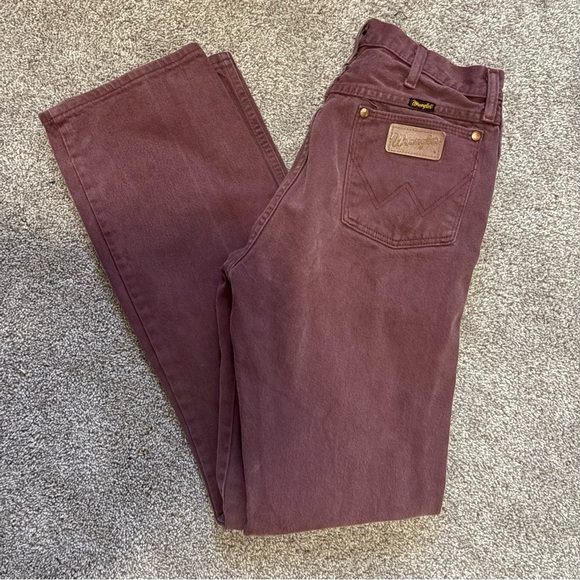 Wrangler Other - 80s Vintage Wrangler High Rise Burgundy Denim Jeans | Made in USA 32/30 waist
